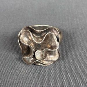 Silpada Retired Sterling Silver Flower Ring R1809 Size 10